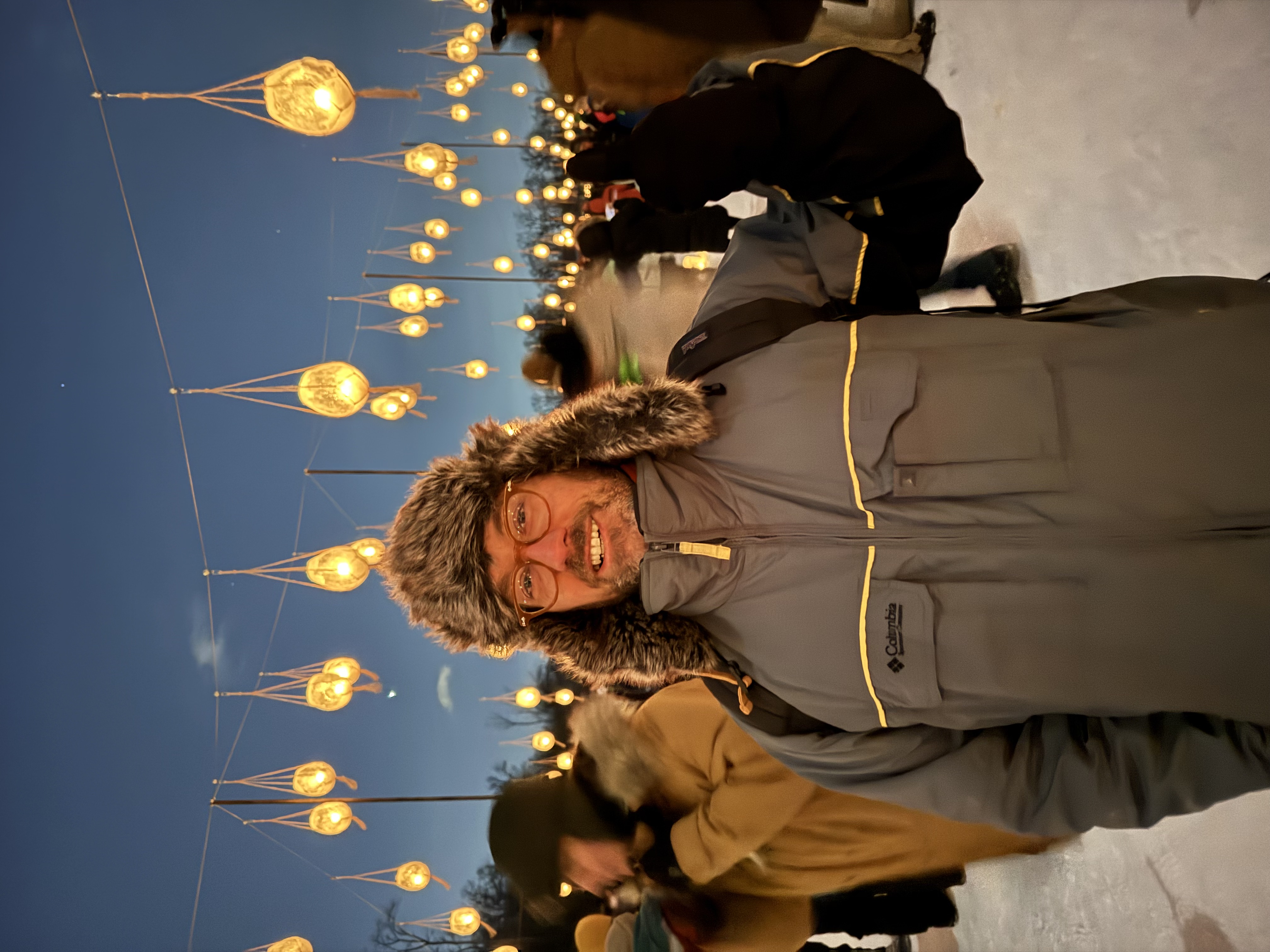 Winter luminary walks at the MN Loppet